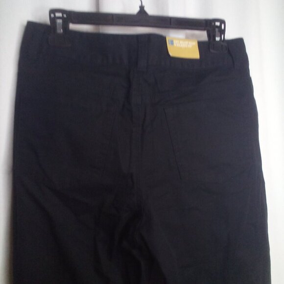 Merona Cropped Pants 10 Fit 1 Below Waist Relaxed Hip Black - Picture 3 of 14